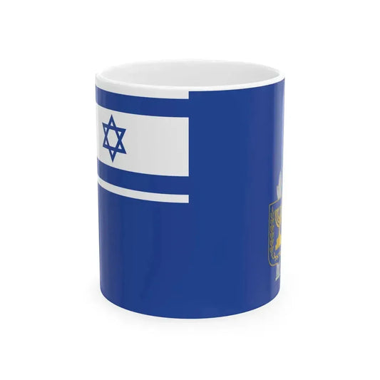 Flag of Israel Minister of Defence (Israel) White Coffee Mug 11oz - Go Mug Yourself