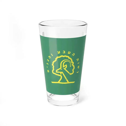 Flag of Israel Nature and Parks Authority (Israel) Pint Glass 16oz 16oz - Go Mug Yourself