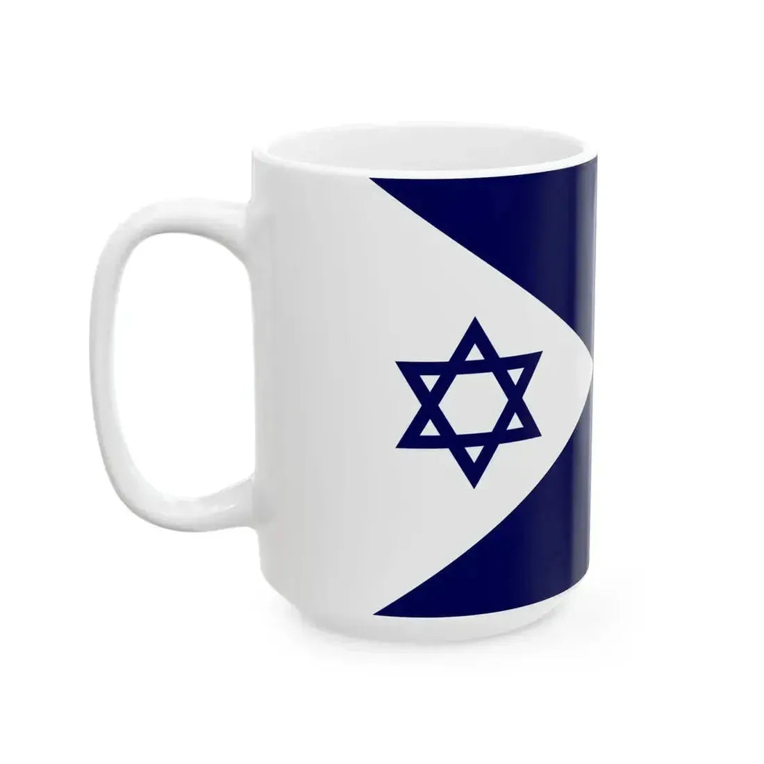 Flag of Israel Navy Commander in Chief at Sea (Israel) White Coffee Mug - Go Mug Yourself