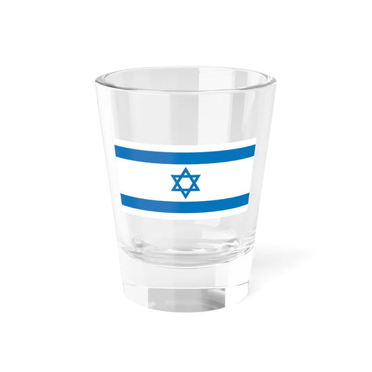 Flag of Israel Pale Blue 1-2 (Israel) Shot Glass 1.5oz 1.5oz - Go Mug Yourself