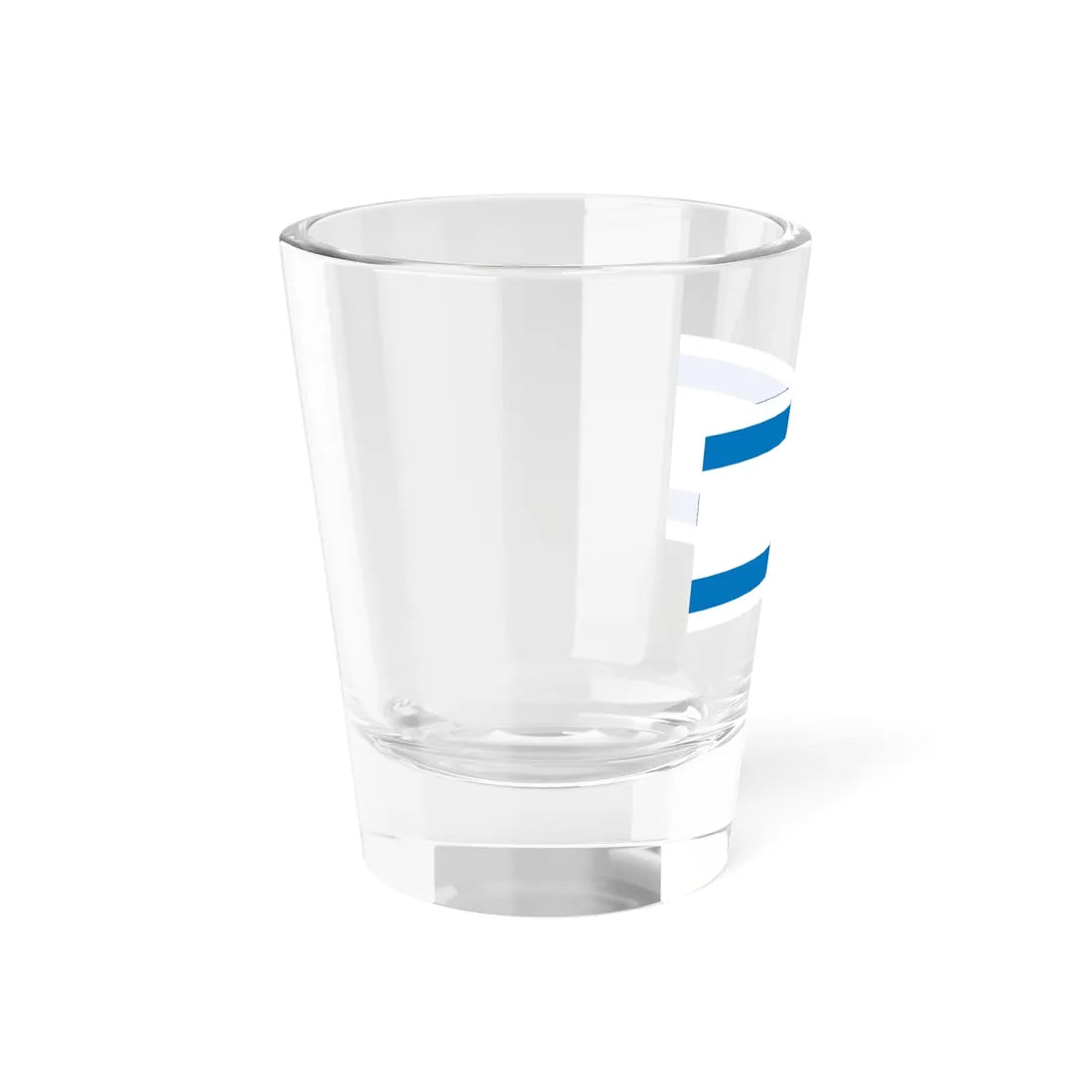 Flag of Israel Pale Blue 1-2 (Israel) Shot Glass 1.5oz - Go Mug Yourself