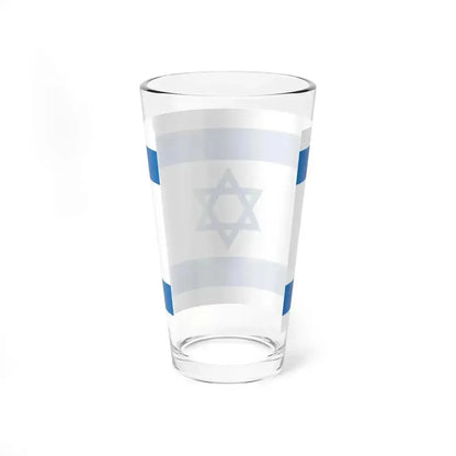 Flag of Israel Pale Blue 3-2 (Israel) Pint Glass 16oz - Go Mug Yourself