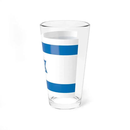 Flag of Israel Pale Blue 3-2 (Israel) Pint Glass 16oz - Go Mug Yourself