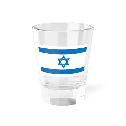 Flag of Israel Pale Blue 3-5 (Israel) Shot Glass 1.5oz 1.5oz - Go Mug Yourself
