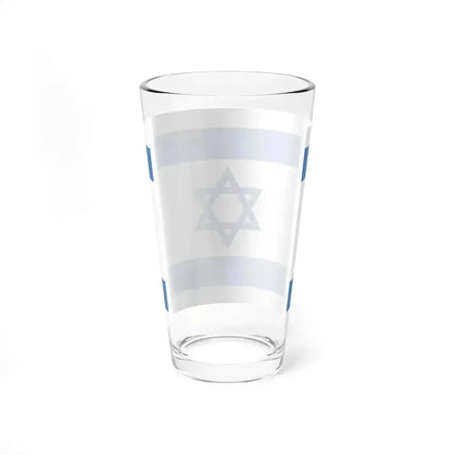 Flag of Israel Pale Blue (Israel) Pint Glass 16oz - Go Mug Yourself