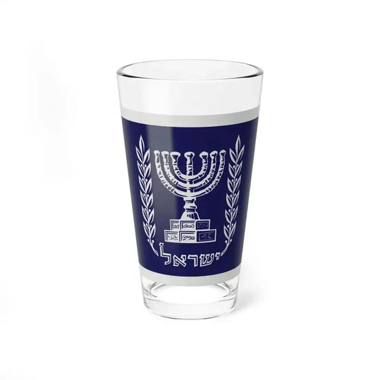 Flag of Israel President (Israel) Pint Glass 16oz 16oz - Go Mug Yourself