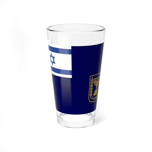 Flag of Israel Prime Minister at Sea (Israel) Pint Glass 16oz 16oz - Go Mug Yourself