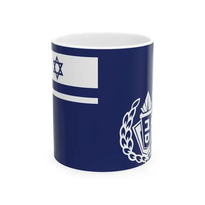 Flag of Israel Prison Service Commander (Israel) White Coffee Mug 11oz - Go Mug Yourself