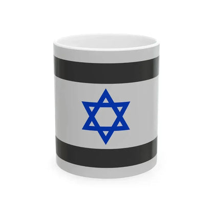 Flag of Israel - Star of David (Israel) White Coffee Mug 11oz - Go Mug Yourself