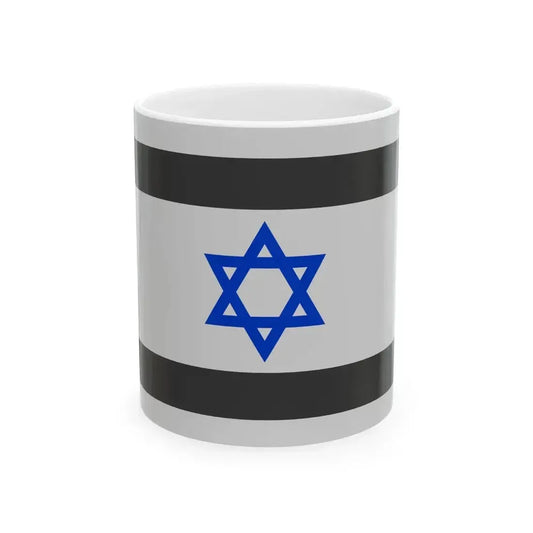 Flag of Israel - Star of David (Israel) White Coffee Mug 11oz - Go Mug Yourself