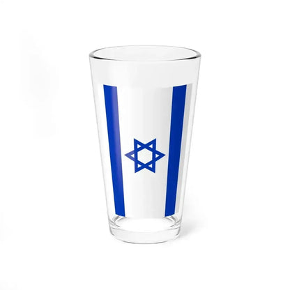 Flag of Israel vertical (Israel) Pint Glass 16oz 16oz - Go Mug Yourself