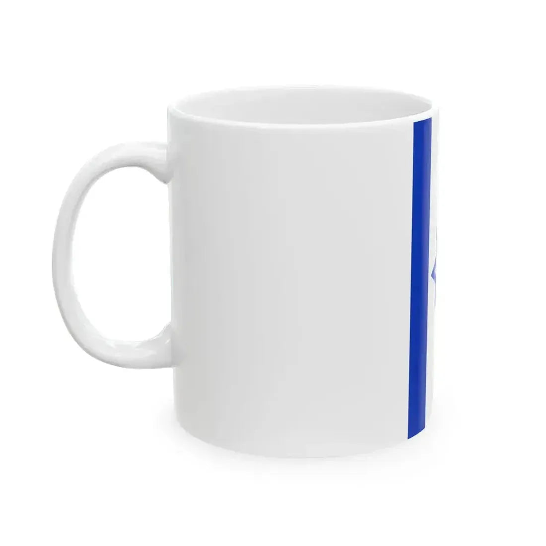 Flag of Israel vertical (Israel) White Coffee Mug - Go Mug Yourself