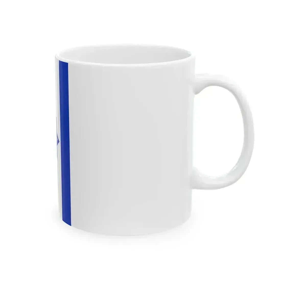Flag of Israel vertical (Israel) White Coffee Mug - Go Mug Yourself