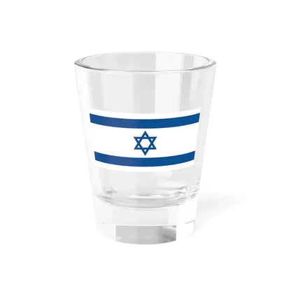 Flag of Israel Yale Blue 1-2 (Israel) Shot Glass 1.5oz 1.5oz - Go Mug Yourself