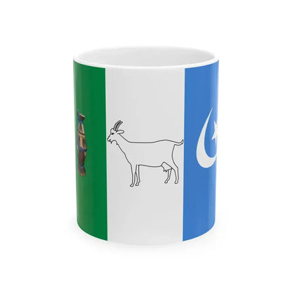 Flag of Isse Mohamoud Ciise Maxamuud (Mali) White Coffee Mug 11oz - Go Mug Yourself