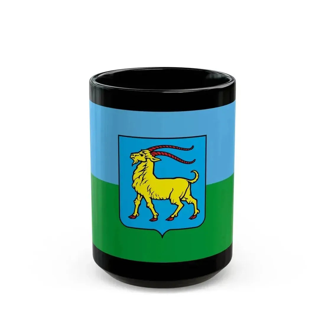 Flag of Istria County Croatia - Black Coffee Mug 15oz - Go Mug Yourself