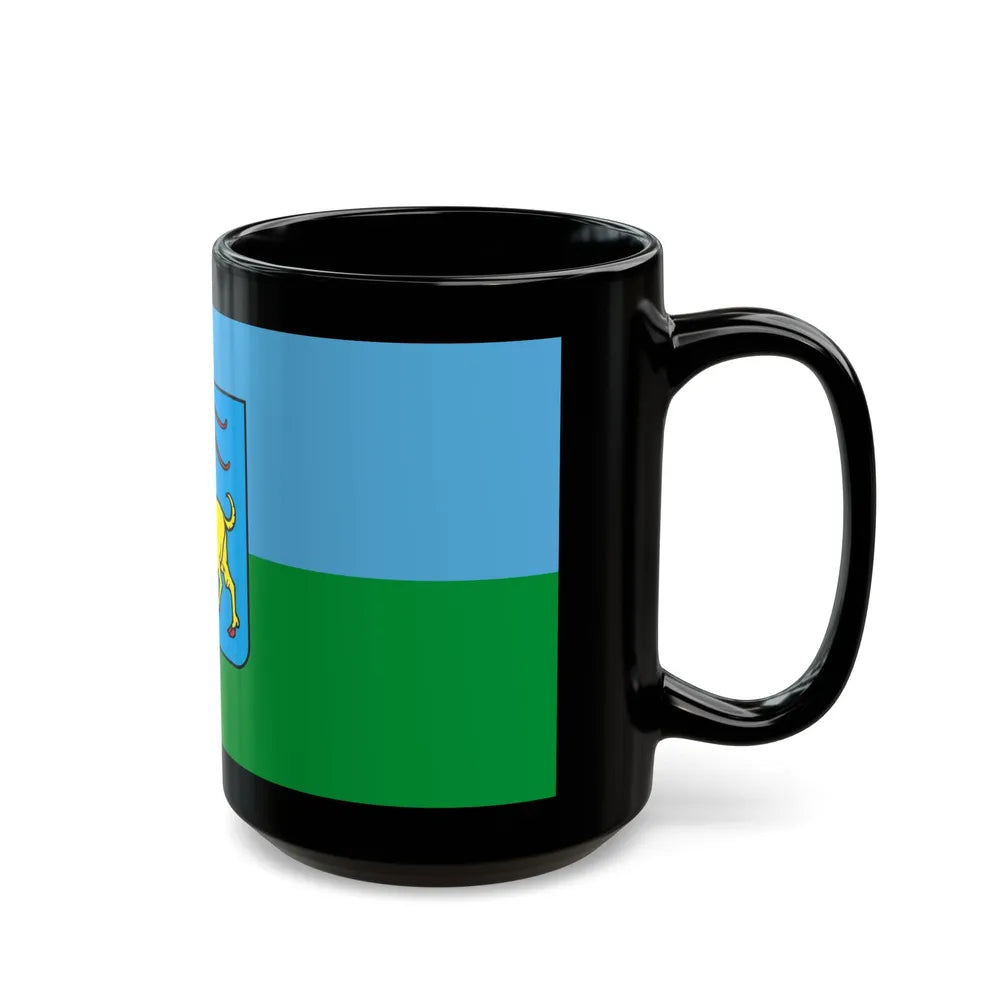 Flag of Istria County Croatia - Black Coffee Mug-Go Mug Yourself