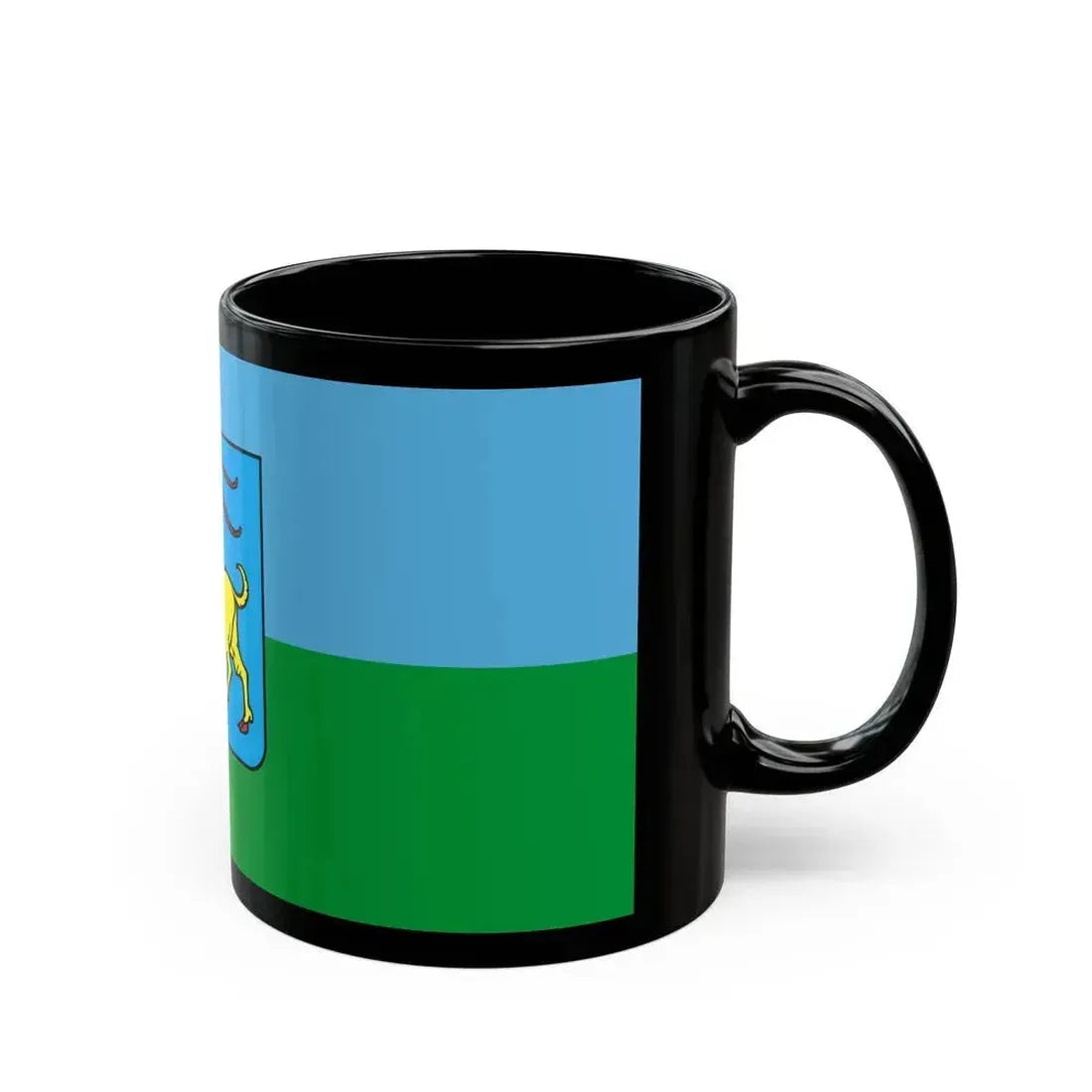 Flag of Istria County Croatia - Black Coffee Mug - Go Mug Yourself