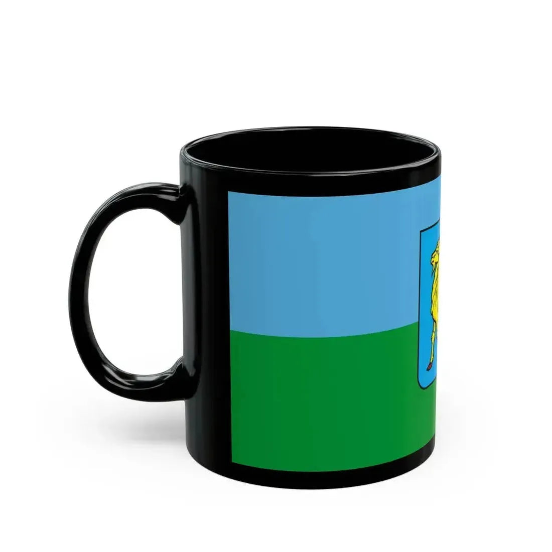 Flag of Istria County Croatia - Black Coffee Mug - Go Mug Yourself