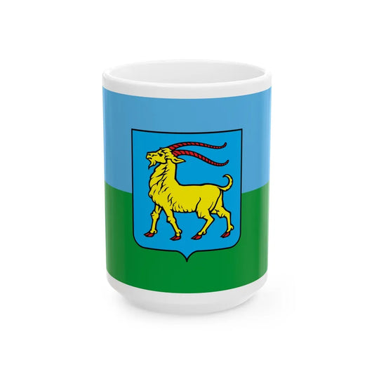 Flag of Istria County Croatia - White Coffee Mug-15oz-Go Mug Yourself