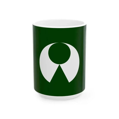 Flag of Isumi Chiba 1973-2005 (Japan) White Coffee Mug 15oz - Go Mug Yourself