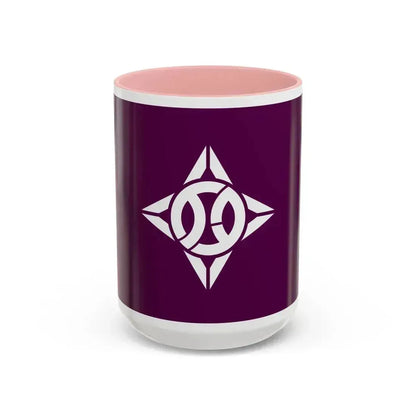 Flag of Itabashi Tokyo Japan - Accent Coffee Mug 15oz Pink - Go Mug Yourself