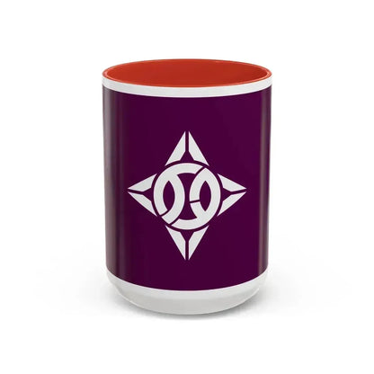 Flag of Itabashi Tokyo Japan - Accent Coffee Mug 15oz Red - Go Mug Yourself