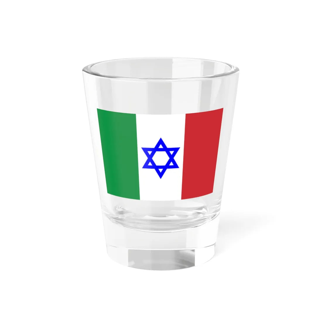 Flag of Italian Jews (Italy) Shot Glass 1.5oz 1.5oz - Go Mug Yourself