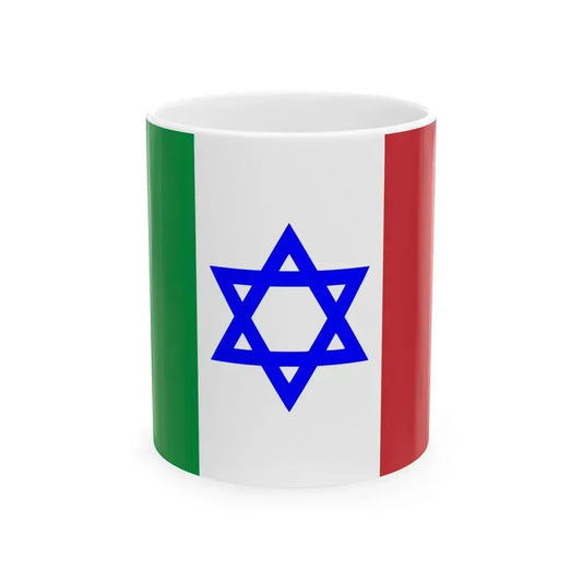 Flag of Italian Jews (Italy) White Coffee Mug 11oz - Go Mug Yourself