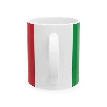 Flag of Italy 1-2 (Italy) White Coffee Mug - Go Mug Yourself