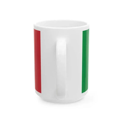 Flag of Italy 1-2 (Italy) White Coffee Mug - Go Mug Yourself