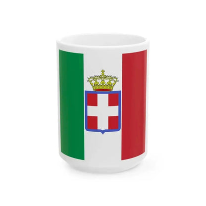 Flag of Italy 1860 (Eritrea) White Coffee Mug 15oz - Go Mug Yourself