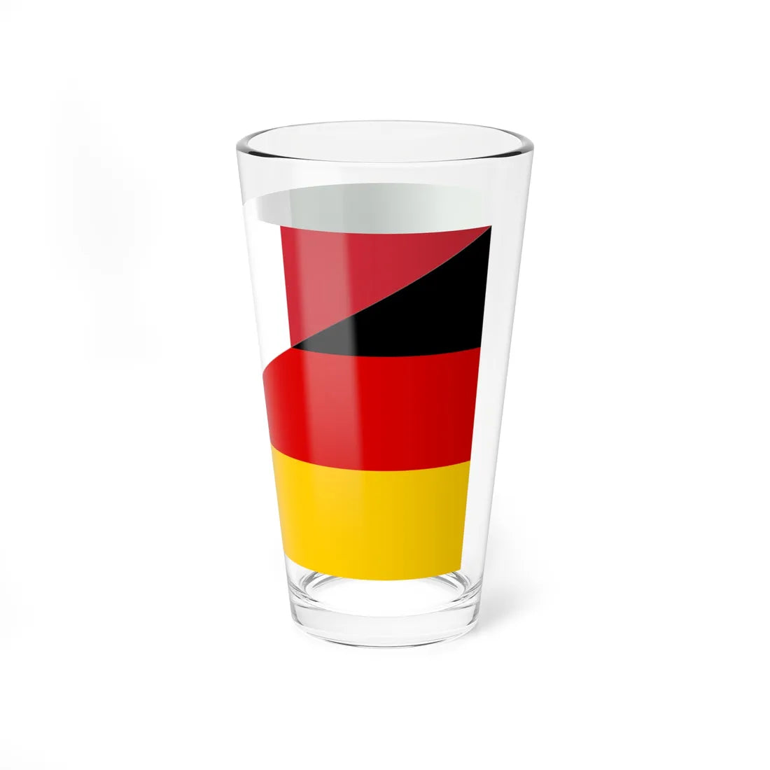 Flag of Italy and Germany (Germany) Pint Glass 16oz - Go Mug Yourself