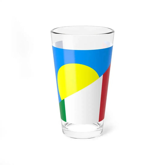 Flag of Italy and Palau (Italy) Pint Glass 16oz 16oz - Go Mug Yourself