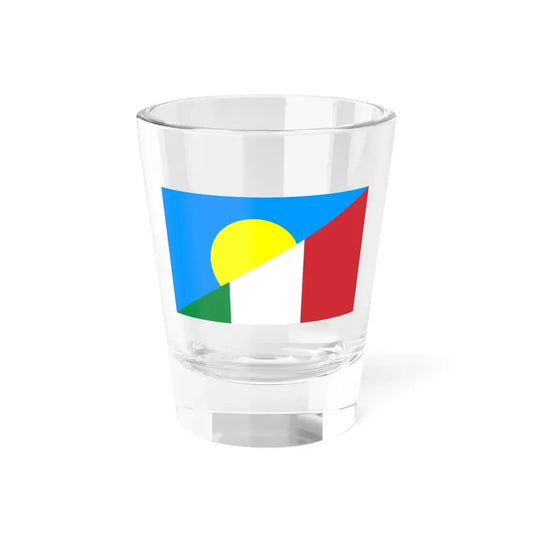 Flag of Italy and Palau (Italy) Shot Glass 1.5oz 1.5oz - Go Mug Yourself