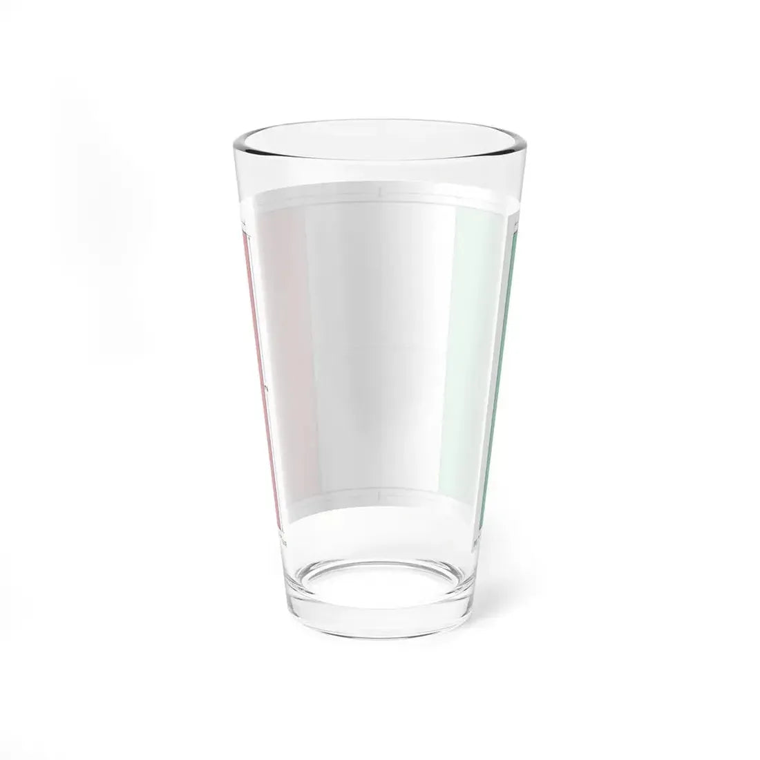 Flag of Italy construction sheet (Italy) Pint Glass 16oz - Go Mug Yourself