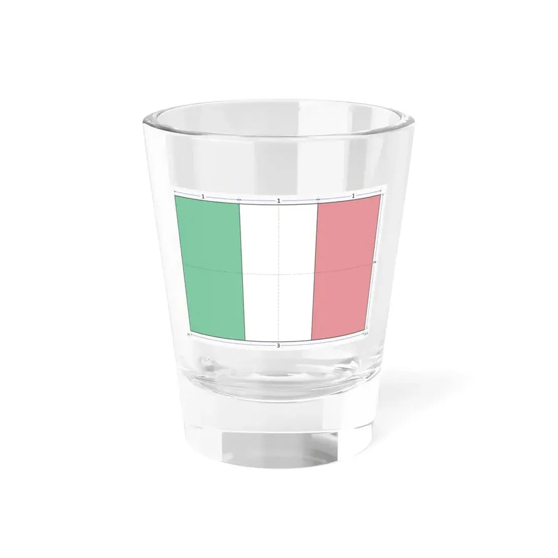 Flag of Italy construction sheet (Italy) Shot Glass 1.5oz 1.5oz - Go Mug Yourself
