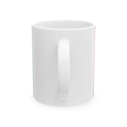 Flag of Italy reverse (Italy) White Coffee Mug - Go Mug Yourself