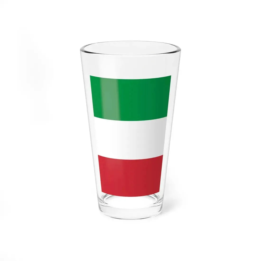 Flag of Italy vertical display (Italy) Pint Glass 16oz 16oz - Go Mug Yourself