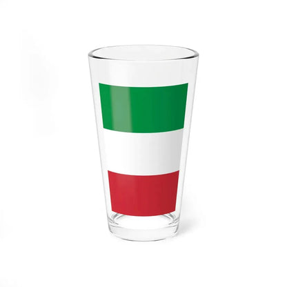 Flag of Italy vertical display (Italy) Pint Glass 16oz 16oz - Go Mug Yourself