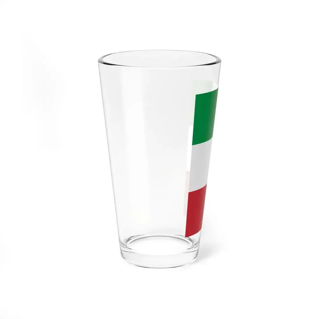Flag of Italy vertical display (Italy) Pint Glass 16oz - Go Mug Yourself