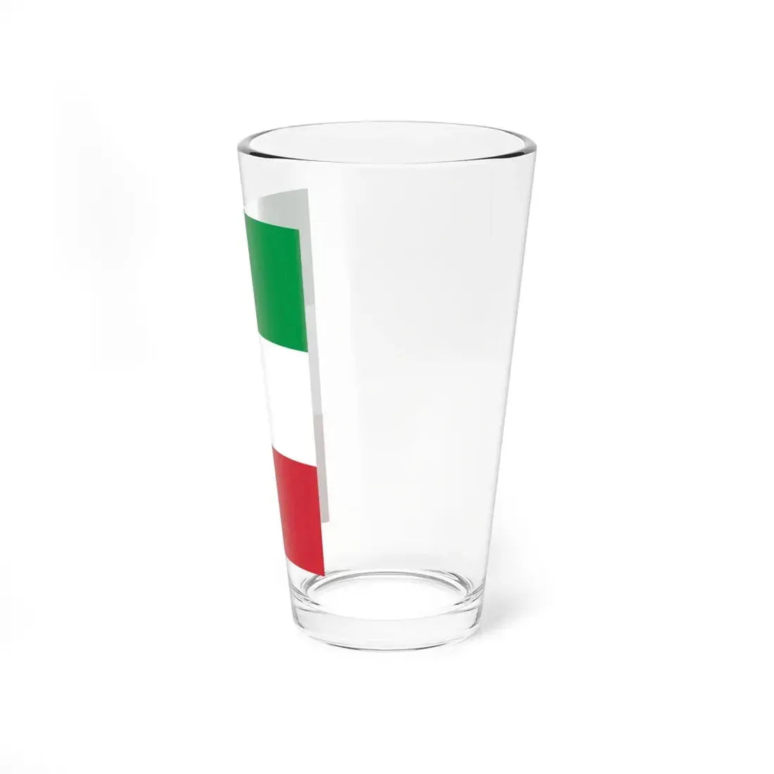 Flag of Italy vertical display (Italy) Pint Glass 16oz - Go Mug Yourself