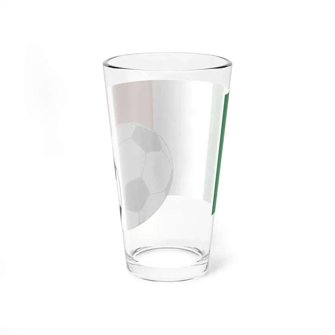 Flag of Italy with football (Italy) Pint Glass 16oz - Go Mug Yourself