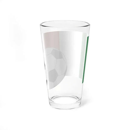 Flag of Italy with football (Italy) Pint Glass 16oz - Go Mug Yourself