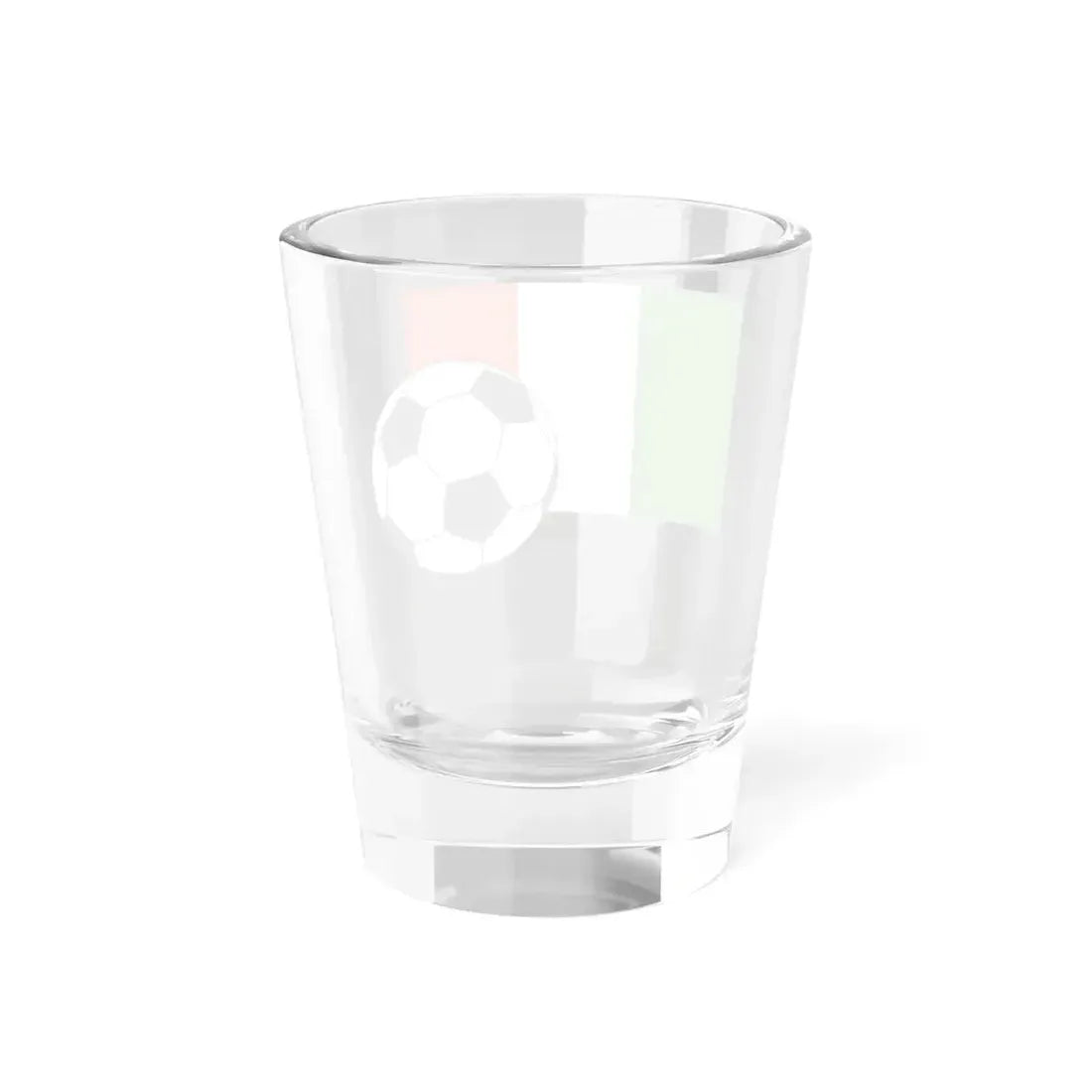 Flag of Italy with football (Italy) Shot Glass 1.5oz - Go Mug Yourself