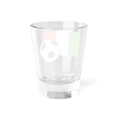 Flag of Italy with football (Italy) Shot Glass 1.5oz - Go Mug Yourself