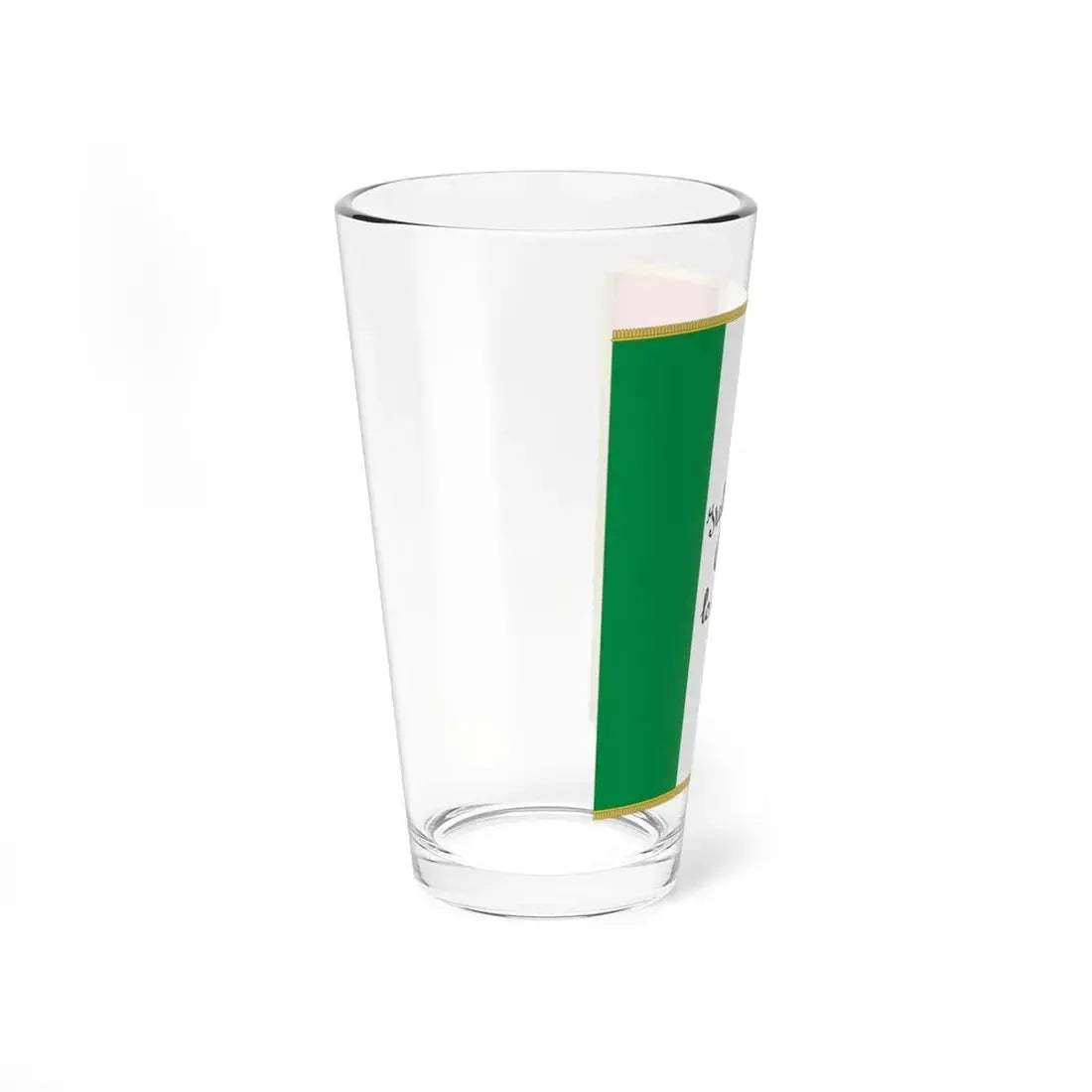 Flag of Italy with inscription Italia libera Dio lo vuole (Italy) Pint Glass 16oz - Go Mug Yourself