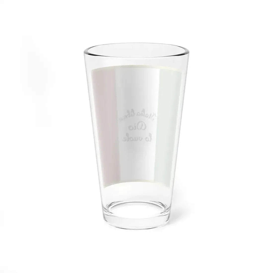 Flag of Italy with inscription Italia libera Dio lo vuole (Italy) Pint Glass 16oz - Go Mug Yourself