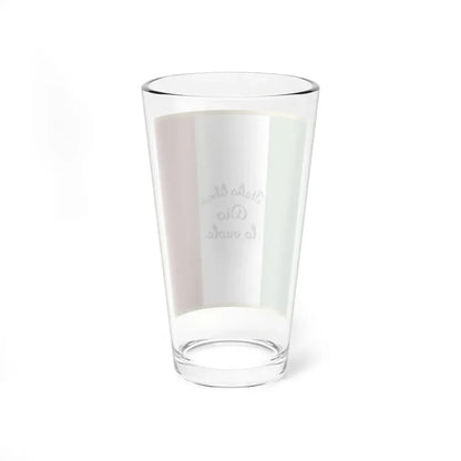Flag of Italy with inscription Italia libera Dio lo vuole (Italy) Pint Glass 16oz - Go Mug Yourself