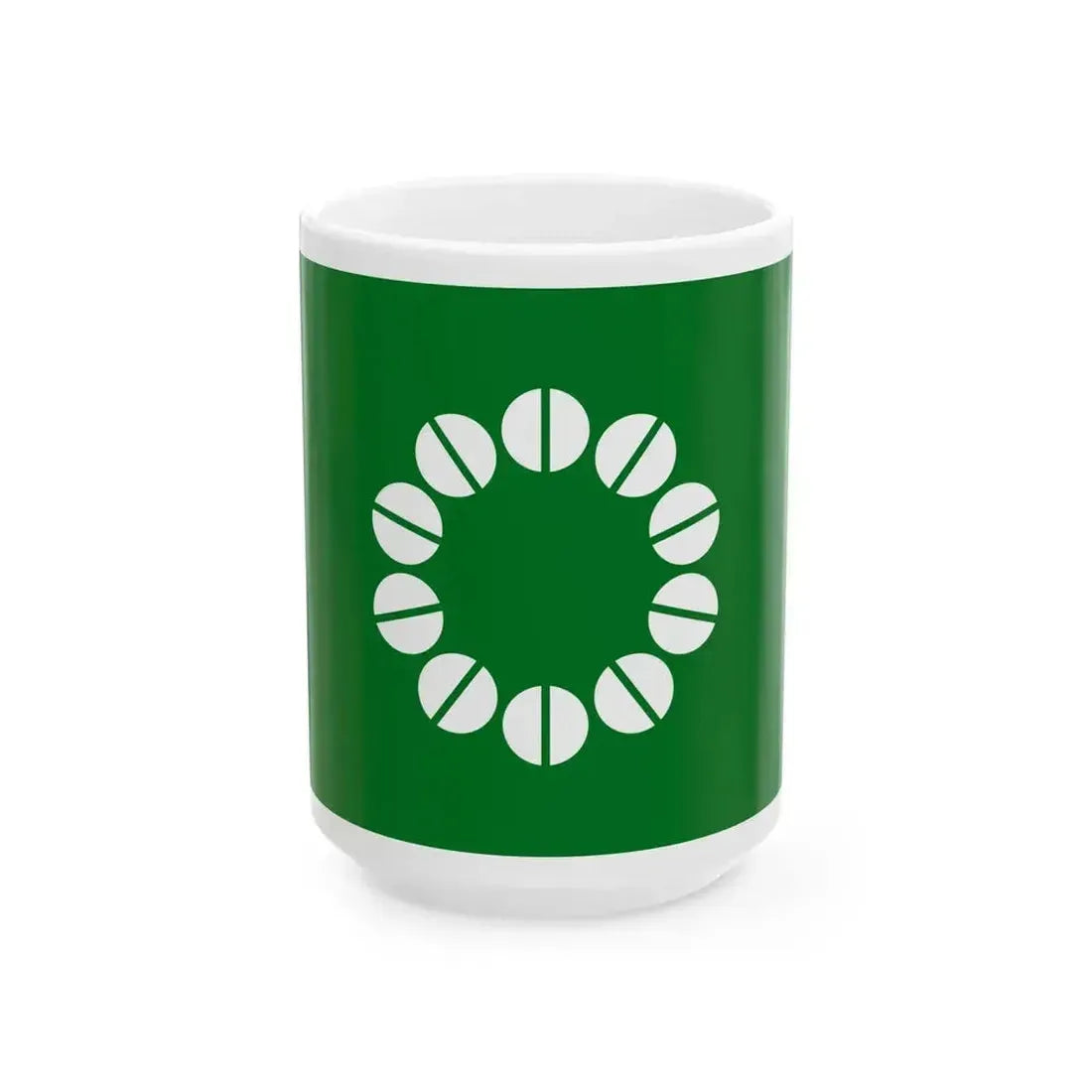 Flag of Ito Shizuoka (Japan) White Coffee Mug 15oz - Go Mug Yourself